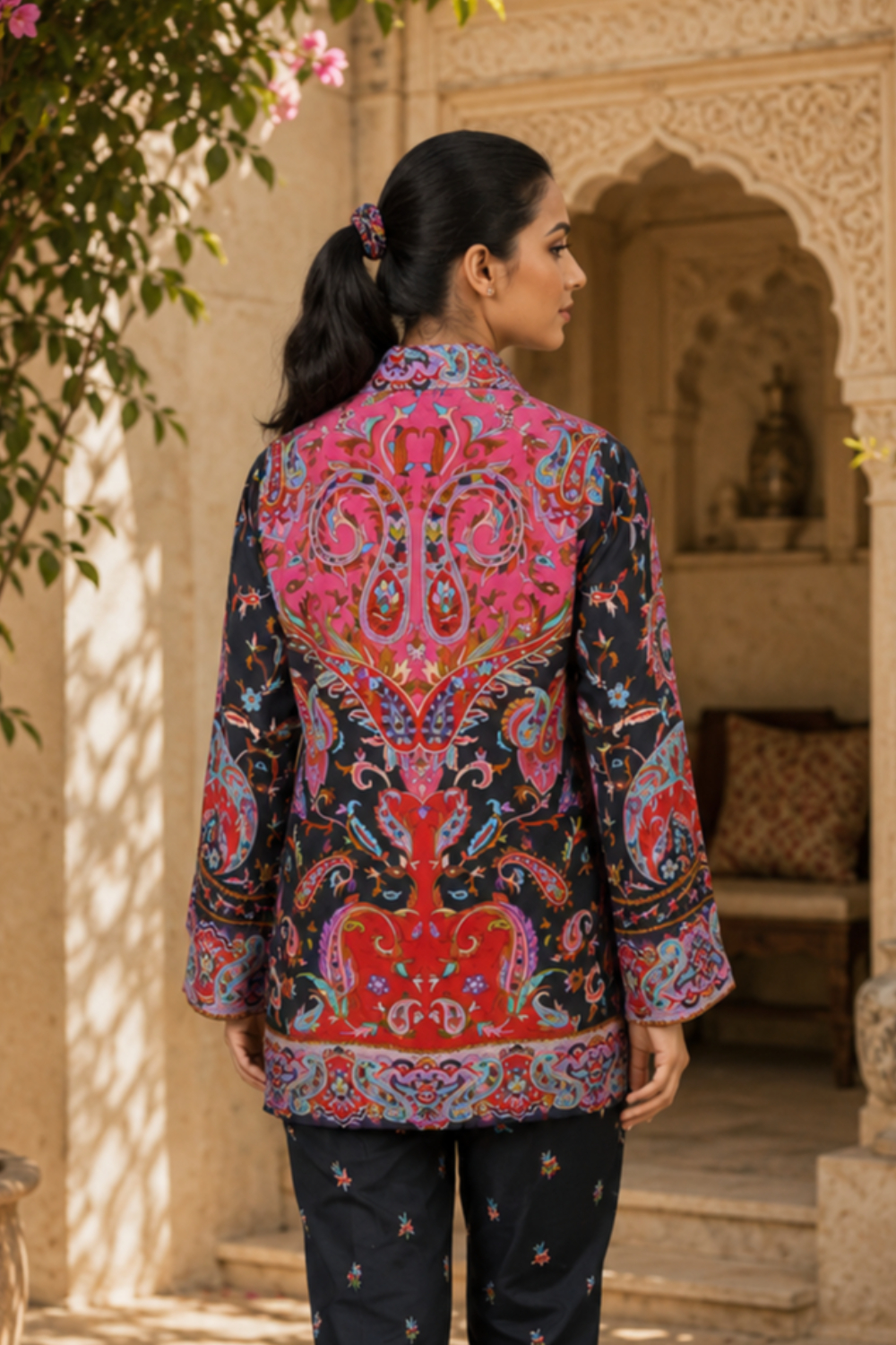 Paisley Empress atelier  Printed Viscose Crepe Co-ord Set for Women